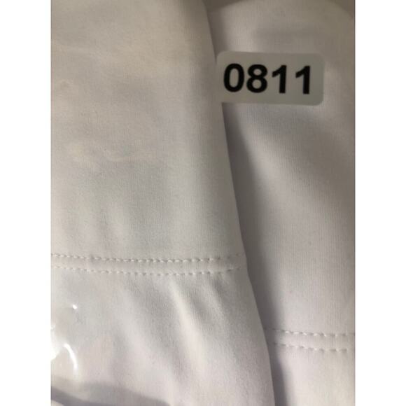 Halara Flex Work Pants High Waisted Pocket Slight Flare White NWT Medium Petite - Picture 10 of 10